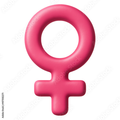 Create cute 3d gender symbol stickers in transparent png format for colorful illustrations