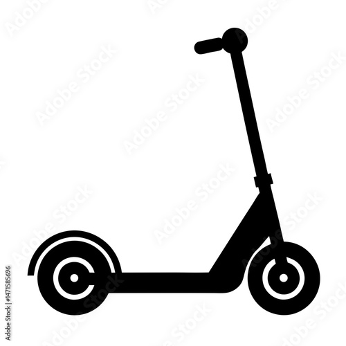 vector illustration of a scooter