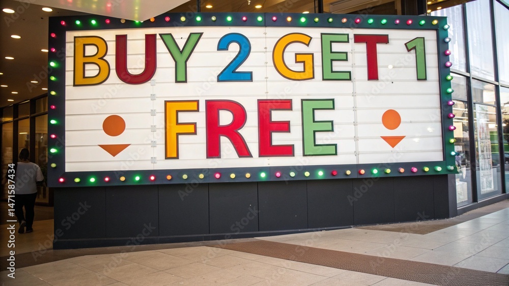 custom made wallpaper toronto digitalClean Promotional Label Buy 2 Get 1 Free with Simple Layout and Bright Colors