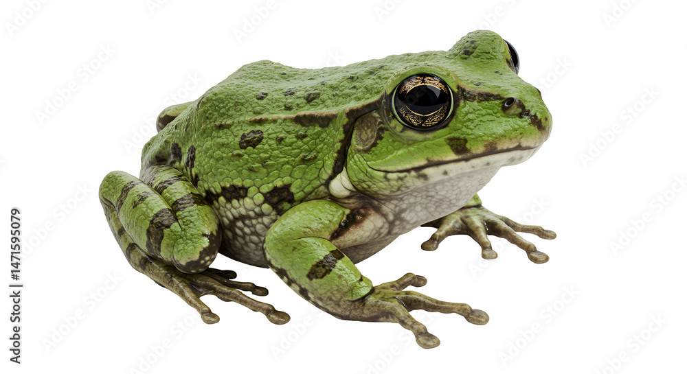 Fototapeta premium Wood Frog on Leaf Litter