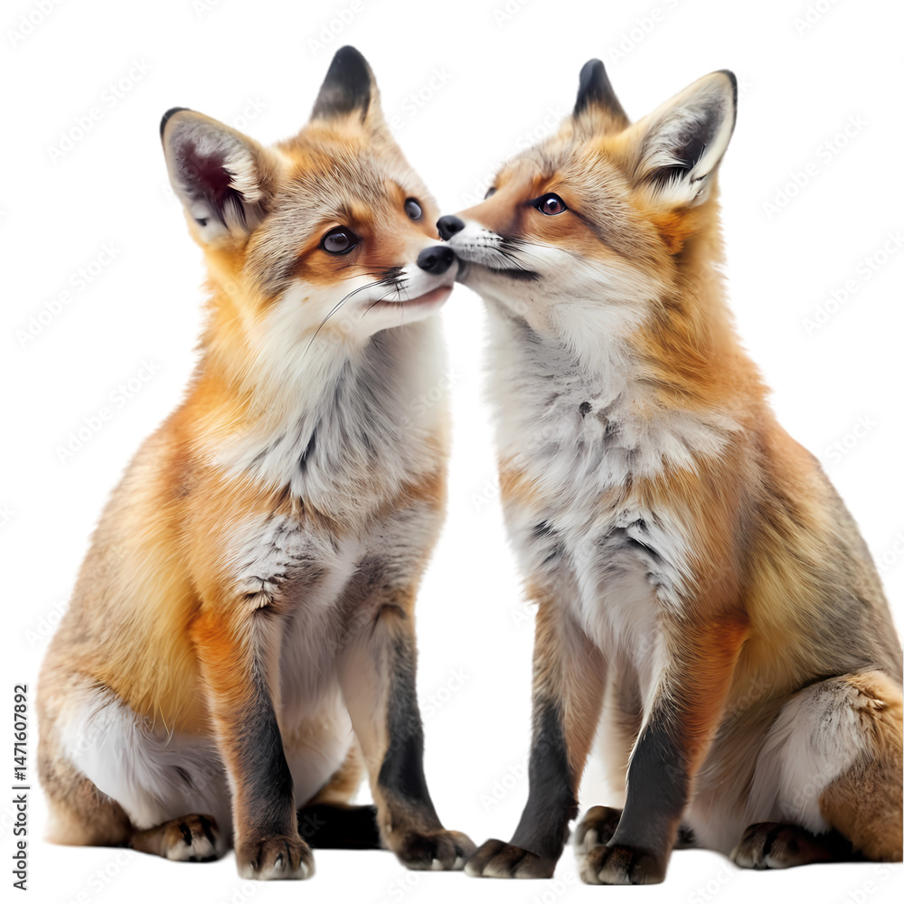 Two Adorable Red Foxes Nuzzling: Wildlife Photo for Download Two Adorable Red Foxes Nuzzling: Wildlife Photo for Download