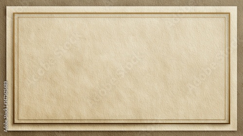 Rectangular beige textured background with a double border suitable for text or graphics.
