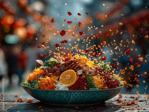 Traditional festive Yusheng...