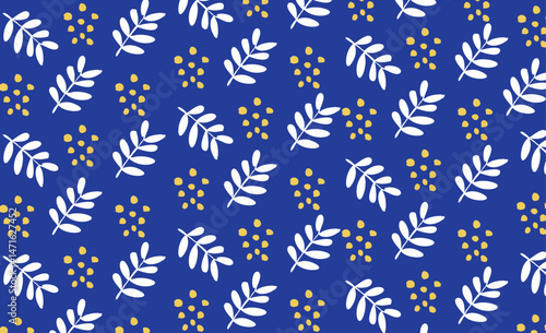 seamless floral pattern , hand-drawn pink tulip-like flowers with dark green stems and leaves. The flowers should be evenly