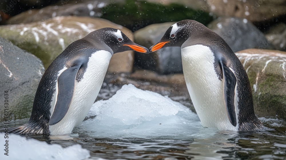 Obraz premium Penguins Affection.