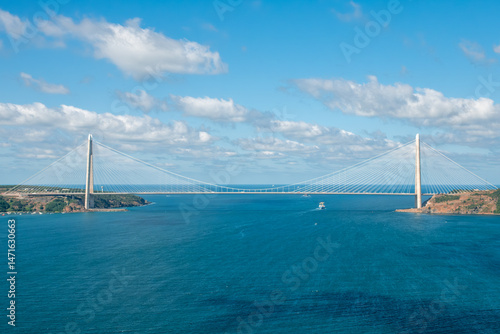 Majestic View of Yavuz Sultan Selim Bridge Spanning the Bosphorus