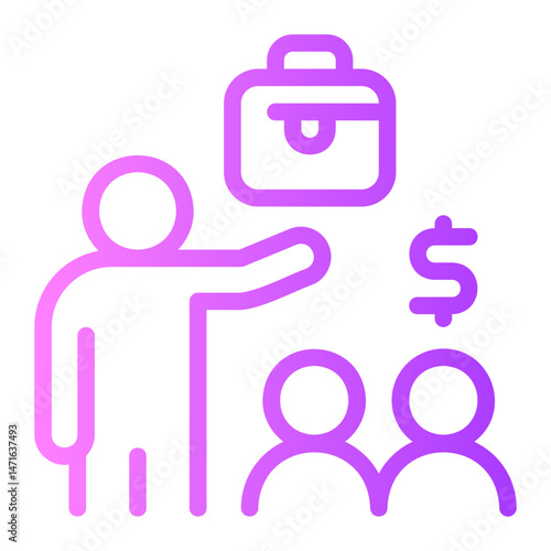 persuasive gradient icon