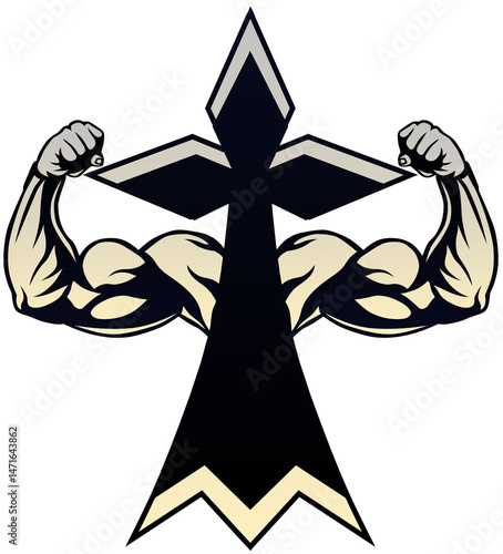 hermine bretonne bras muscle biceps breton symbole humour bretagne