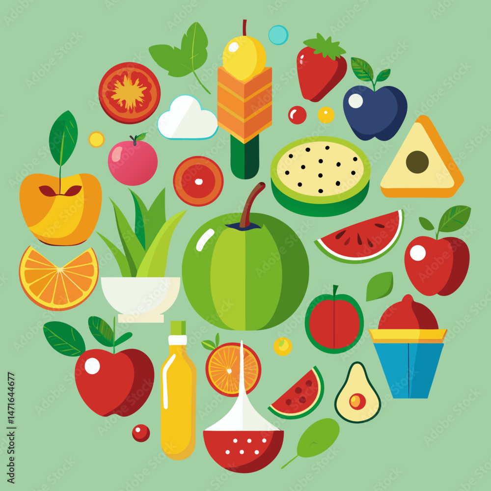 seamless background with fruits seamless background with fruits