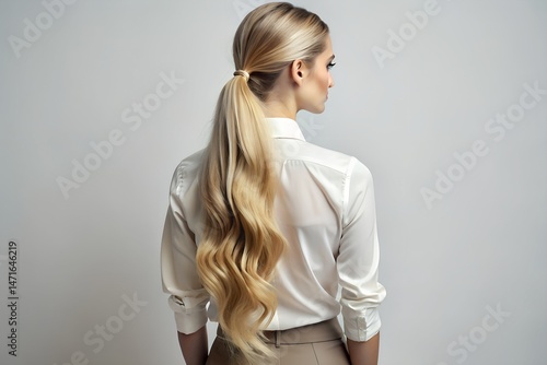 Younge women back view 