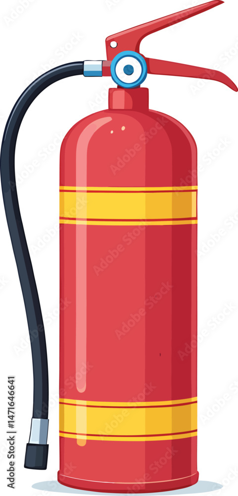 Obraz premium fire extinguisher isolated clipart cartoon Illustration drawing