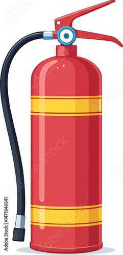 fire extinguisher isolated clipart cartoon Illustration drawing