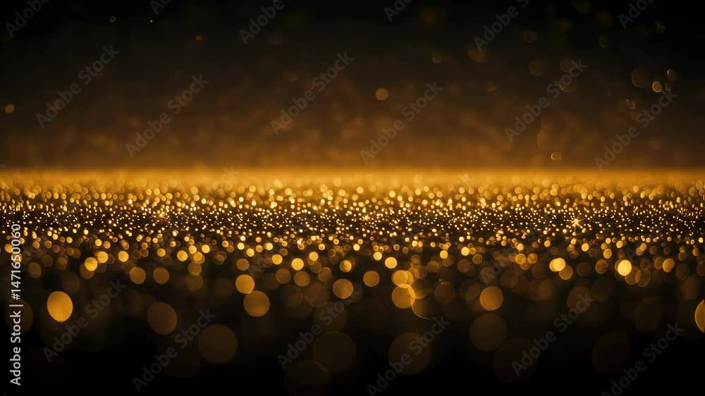 Golden Glitter Texture Sparkling Background for Design Projects