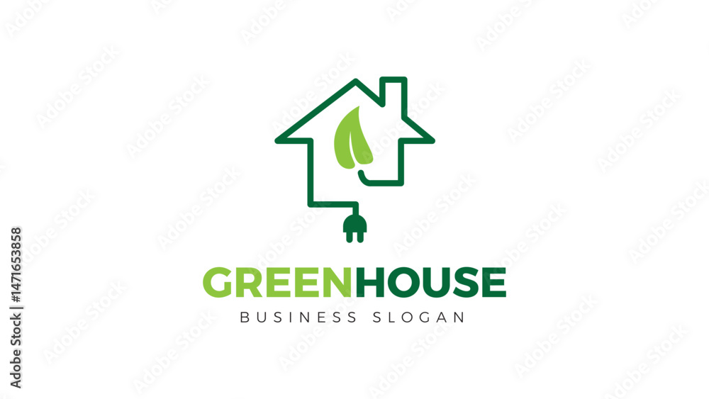 Green House Logo, Energy Logo Green House Logo, Energy Logo