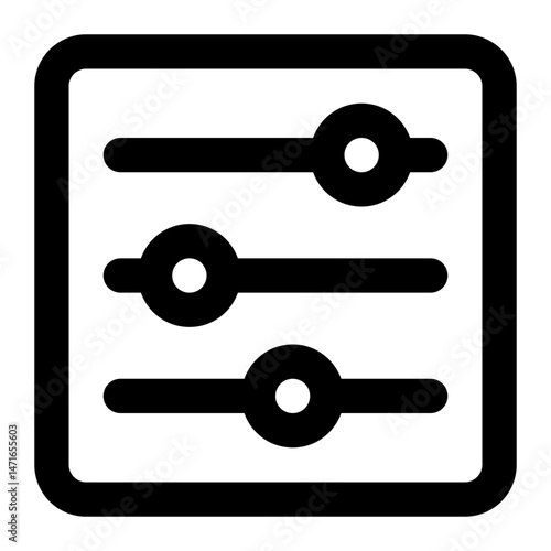 equalizer icon for illustration