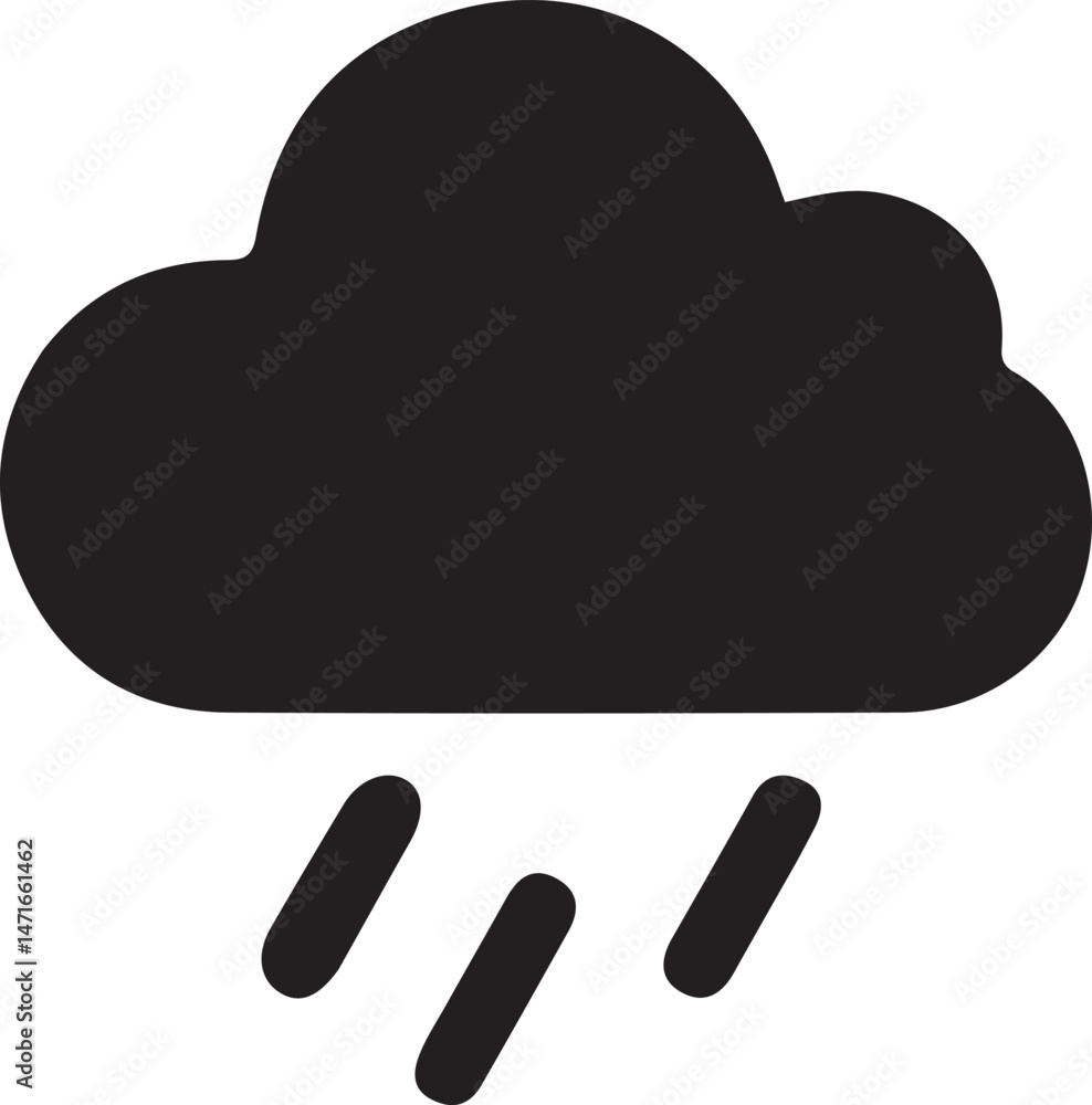 Weather icon silhouette Weather icon silhouette
