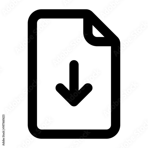 download file icon for illustration