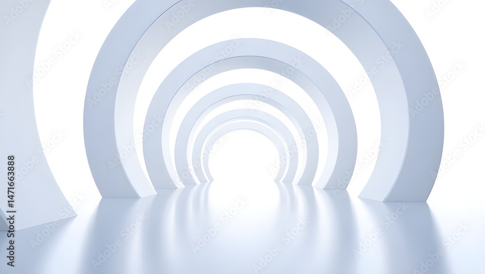 Naklejka premium Abstract Architectural Tunnel