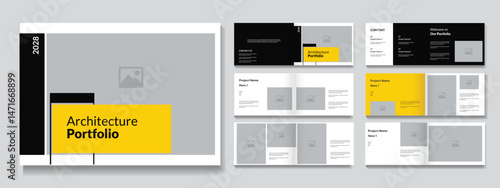 Architecture Portfolio Landscape design , Portfolio Design Template