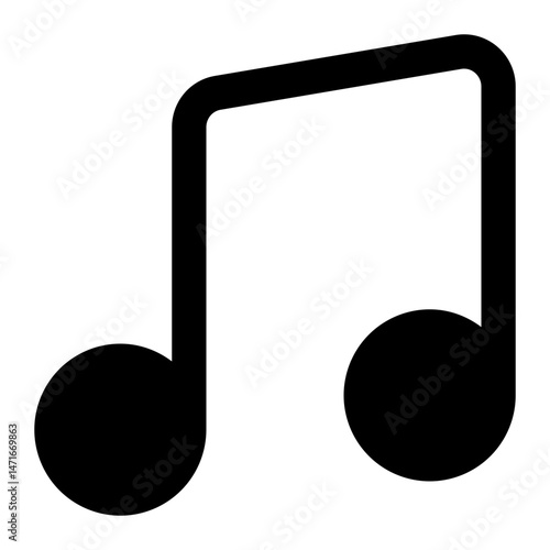 music note icon for illustration