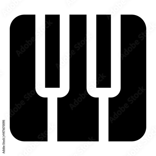 piano icon for illustration