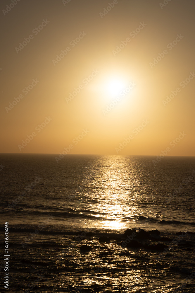 Obraz premium sunset at the sea