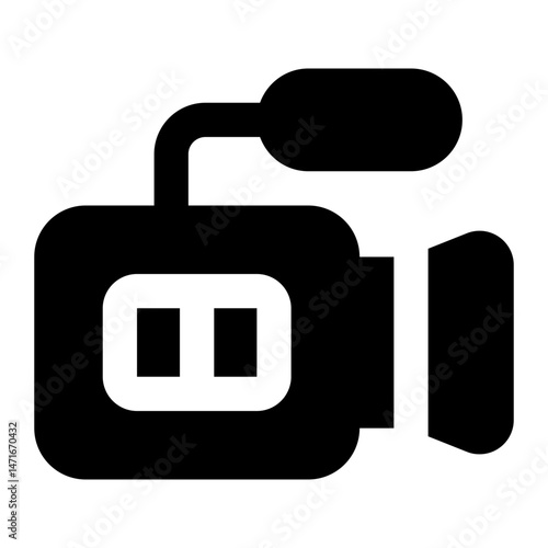 video camera icon for illustration