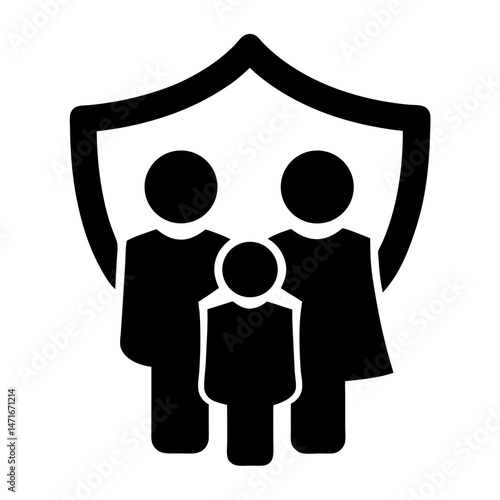 life insurance icon silhouette

