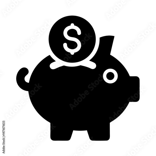piggy bank savings icon
