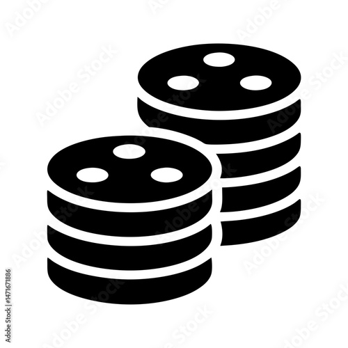 coin stack wealth icon
