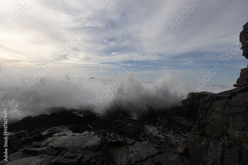 stormy clouds over the sea