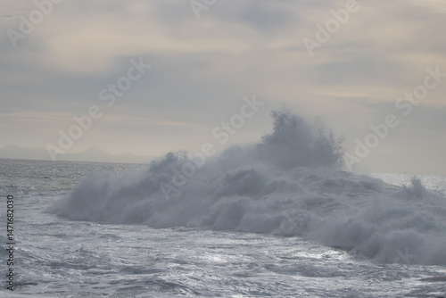 waves on the beach