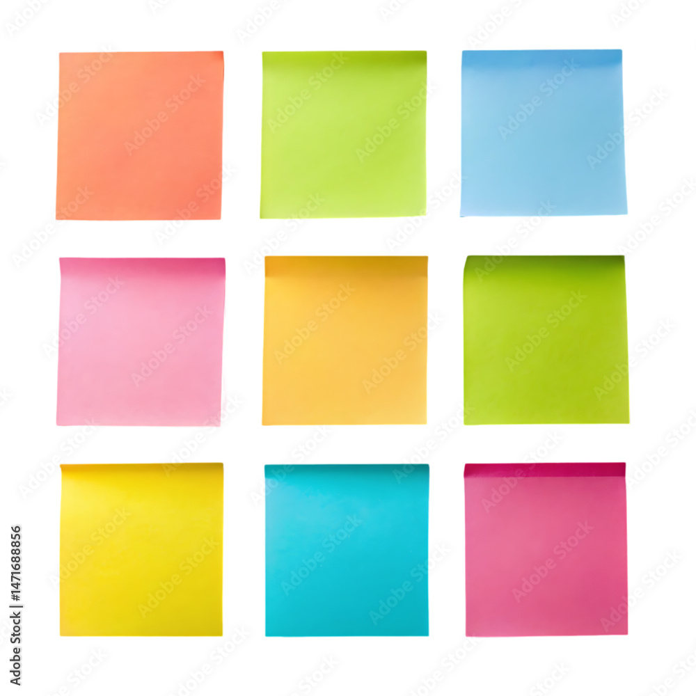 Colorful Sticky Notes Background Colorful Sticky Notes Background