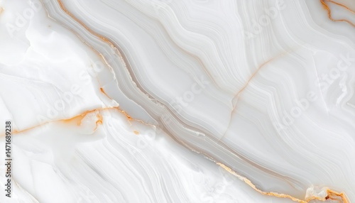 Creamy white agate displays swirling bands of amber and gold, showcasing a natural, organic texture with a calming, tranquil mood.