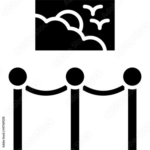 Art Exhibition Icon Vector Element