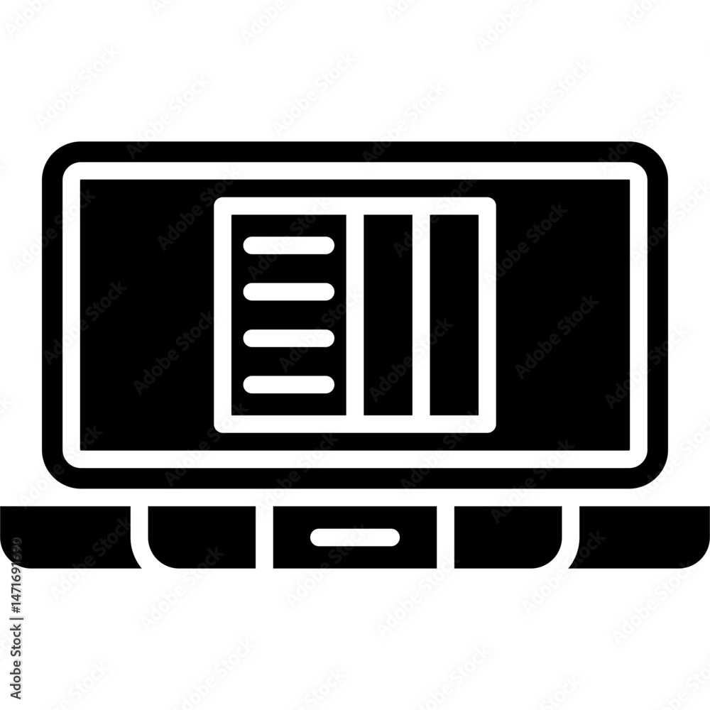 Laptop Icon Vector Element Laptop Icon Vector Element