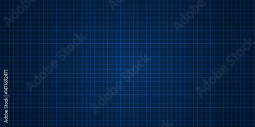 Technological blue background. Checkered background. Grid drawing. Vector illustration .