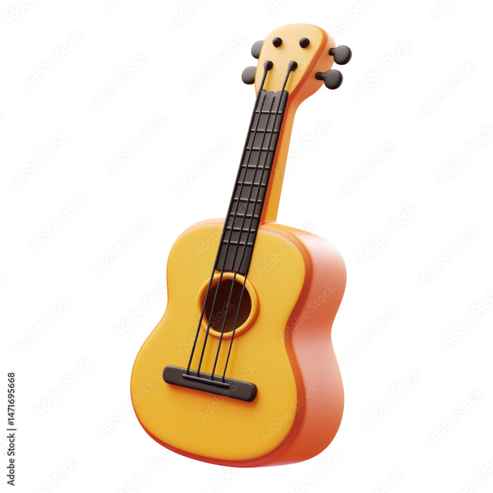 Obraz premium Ukulele Instrument Stringed musical instrument.