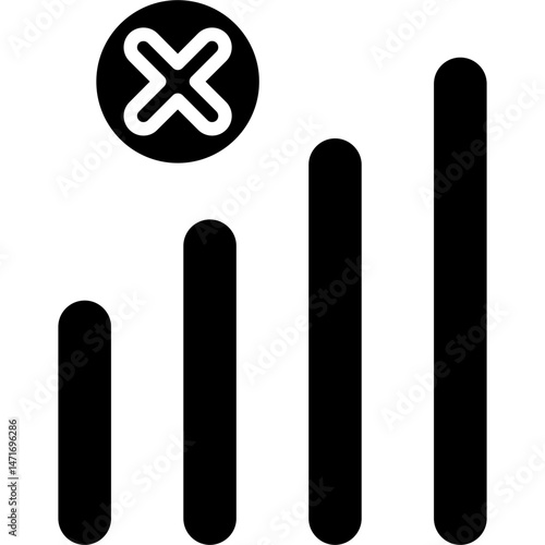 No Signal Icon Vector Element