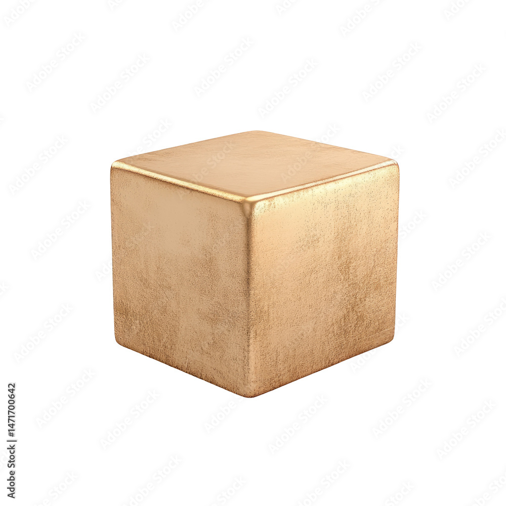 Fototapeta premium Rose Gold Cube