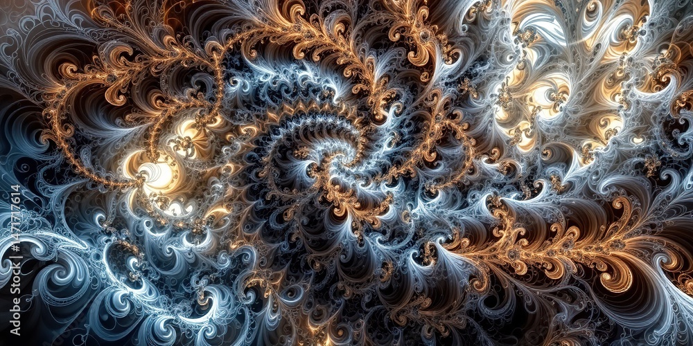 Abstract Fractal Design - Creative Background for Various Uses Abstract Fractal Design - Creative Background for Various Uses