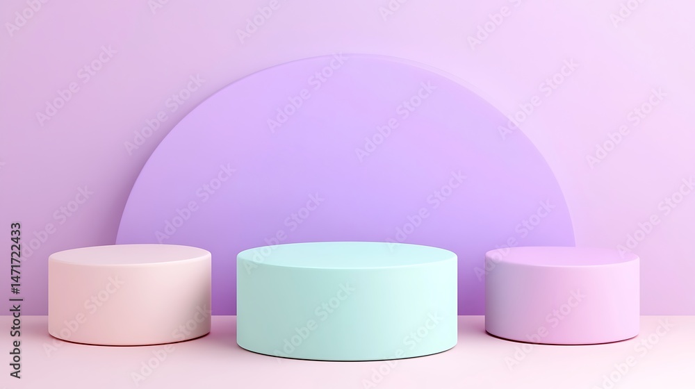 Pastel Podium Background Display. Pastel Podium Background Display.