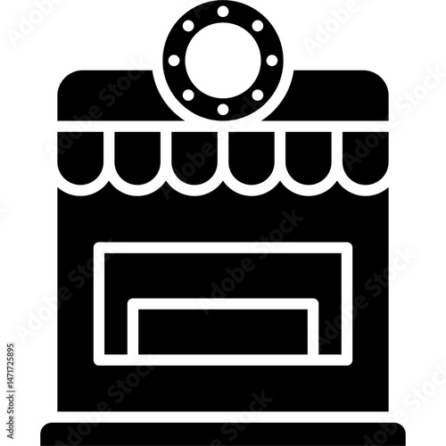 Donut Shop Icon Vector Element