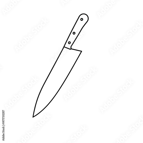 Chefs Knife vector illustration