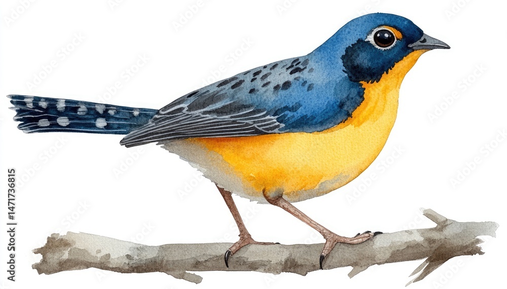 Fototapeta premium Colorful bird on a branch