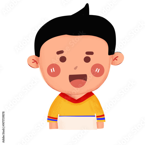 Kids with many facial expressions