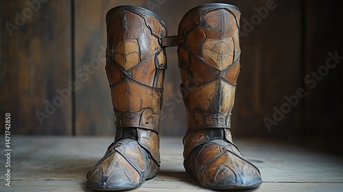 Antique Leather Boots, Historical Armor