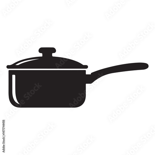 This is an isolated, empty black cast iron frying pan, a piece of metal kitchenware with a handle, ready for cooking or frying food