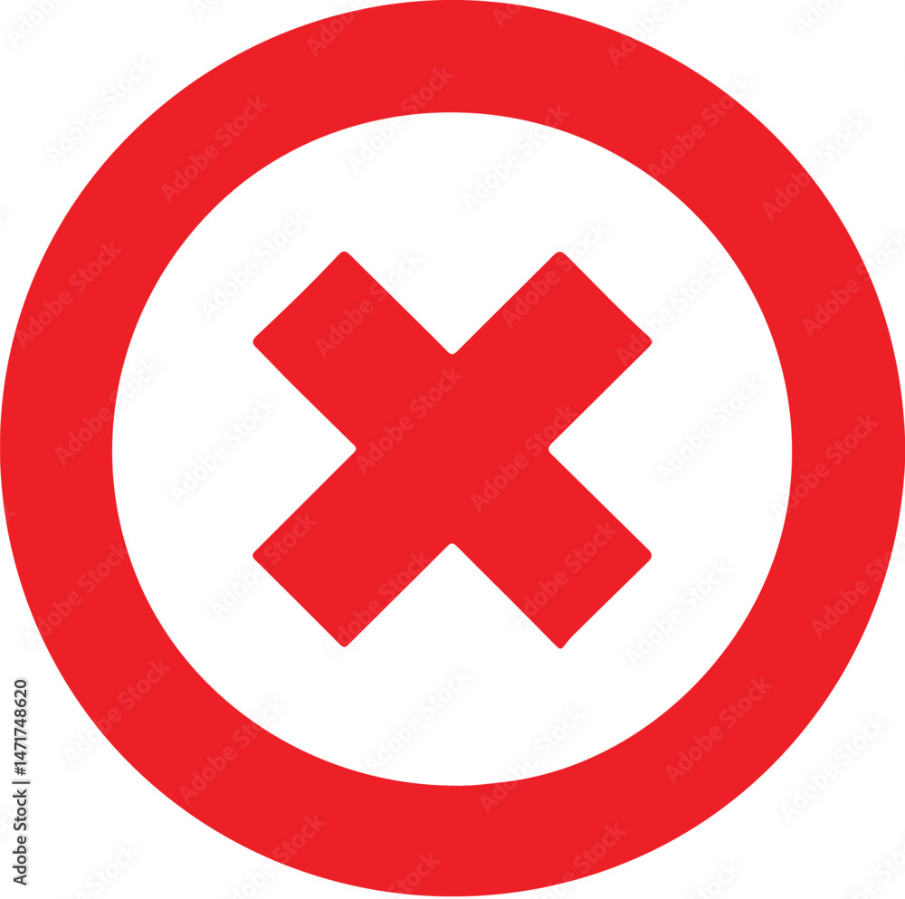 Obraz premium Delete icon for web and mobile. Adobe Illustrator Artwork.