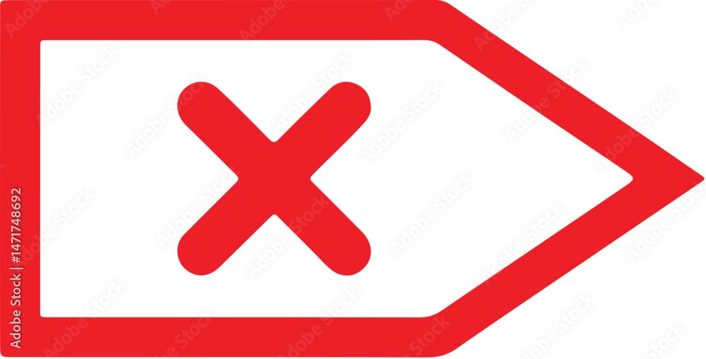 Obraz premium Delete icon for web and mobile. Adobe Illustrator Artwork.